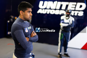 2024-06-09 - GARG Bijoy (usa), United Autosports, Oreca 07 - Gibson #22, LMP2, portrait during the Free Practice 1 - Test Day of the 2024 24 Hours of Le Mans, 4th round of the 2024 FIA World Endurance Championship, on the Circuit des 24 Heures du Mans, on June 9, 2024 in Le Mans, France - 24 HEURES DU MANS 2024 - FREE PRACTICE 1 - TEST DAY - ENDURANCE - MOTORS