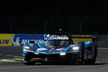 2024-06-09 - 36 VAXIVIERE Matthieu (fra), SCHUMACHER Mick (ger), LAPIERRE Nicolas (fra), Alpine Endurance Team, Alpine A424 #36, Hypercar, FIA WEC, action during the Free Practice 1 - Test Day of the 2024 24 Hours of Le Mans, 4th round of the 2024 FIA World Endurance Championship, on the Circuit des 24 Heures du Mans, on June 9, 2024 in Le Mans, France - 24 HEURES DU MANS 2024 - FREE PRACTICE 1 - TEST DAY - ENDURANCE - MOTORS