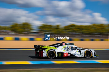 2024-06-09 - 93 VERGNE Jean-Eric (fra), JENSEN Mikkel (dnk), MULLER Nico (swi), Peugeot TotalEnergies, Peugeot 9x8 #93, Hypercar, FIA WEC, action during the Free Practice 1 - Test Day of the 2024 24 Hours of Le Mans, 4th round of the 2024 FIA World Endurance Championship, on the Circuit des 24 Heures du Mans, on June 9, 2024 in Le Mans, France - 24 HEURES DU MANS 2024 - FREE PRACTICE 1 - TEST DAY - ENDURANCE - MOTORS