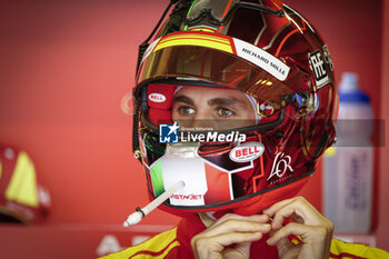 2024-06-09 - GIOVINAZZI Antonio (ita), Ferrari AF Corse, Ferrari 499P #51, Hypercar, FIA WEC, portrait during the Free Practice 1 - Test Day of the 2024 24 Hours of Le Mans, 4th round of the 2024 FIA World Endurance Championship, on the Circuit des 24 Heures du Mans, on June 9, 2024 in Le Mans, France - 24 HEURES DU MANS 2024 - FREE PRACTICE 1 - TEST DAY - ENDURANCE - MOTORS