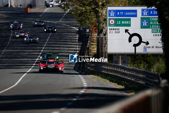 2024-06-09 - 51 PIER GUIDI Alessandro (ita), CALADO James (gbr), GIOVINAZZI Antonio (ita), Ferrari AF Corse, Ferrari 499P #51, Hypercar, FIA WEC, action during the Free Practice 1 - Test Day of the 2024 24 Hours of Le Mans, 4th round of the 2024 FIA World Endurance Championship, on the Circuit des 24 Heures du Mans, on June 9, 2024 in Le Mans, France - 24 HEURES DU MANS 2024 - FREE PRACTICE 1 - TEST DAY - ENDURANCE - MOTORS