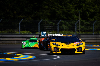 2024-06-09 - 81 EASTWOOD Charlie (irl), ANDRADE Rui (ang), VAN ROMPUY Tom (bel), TF Sport, Corvette Z06 GT3.R #81, LM GT3, FIA WEC, action during the Free Practice 1 - Test Day of the 2024 24 Hours of Le Mans, 4th round of the 2024 FIA World Endurance Championship, on the Circuit des 24 Heures du Mans, on June 9, 2024 in Le Mans, France - 24 HEURES DU MANS 2024 - FREE PRACTICE 1 - TEST DAY - ENDURANCE - MOTORS