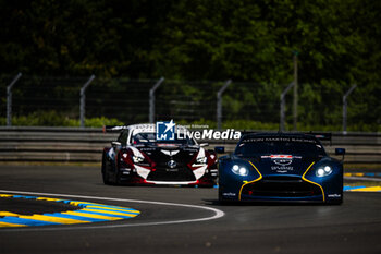 2024-06-09 - 27 JAMES Ian (usa), MANCINELLI Daniel (ita), RIBERAS Alex (spa), Heart of Racing Team, Aston Martin Vantage GT3 #27, LM GT3, FIA WEC, action during the Free Practice 1 - Test Day of the 2024 24 Hours of Le Mans, 4th round of the 2024 FIA World Endurance Championship, on the Circuit des 24 Heures du Mans, on June 9, 2024 in Le Mans, France - 24 HEURES DU MANS 2024 - FREE PRACTICE 1 - TEST DAY - ENDURANCE - MOTORS