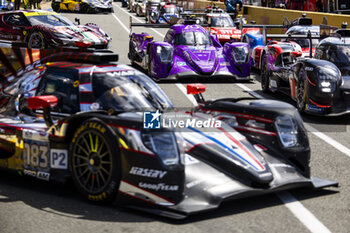 2024-06-09 - 14 HYETT PJ (usa), DELETRAZ Louis (swi), QUINN Alex (gbr), AO by TF, Oreca 07 - Gibson #14, LMP2 PRO/AM, action during the Free Practice 2 - Test Day of the 2024 24 Hours of Le Mans, 4th round of the 2024 FIA World Endurance Championship, on the Circuit des 24 Heures du Mans, on June 9, 2024 in Le Mans, France - 24 HEURES DU MANS 2024 - FREE PRACTICE 2 - TEST DAY - ENDURANCE - MOTORS