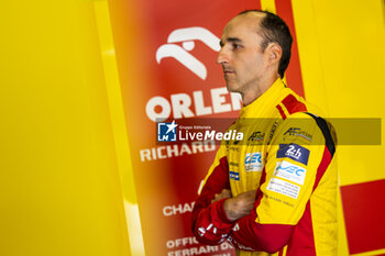 2024-06-09 - KUBICA Robert (pol), AF Corse, Ferrari 499P #83, Hypercar, FIA WEC, portrait during the Free Practice 2 - Test Day of the 2024 24 Hours of Le Mans, 4th round of the 2024 FIA World Endurance Championship, on the Circuit des 24 Heures du Mans, on June 9, 2024 in Le Mans, France - 24 HEURES DU MANS 2024 - FREE PRACTICE 2 - TEST DAY - ENDURANCE - MOTORS