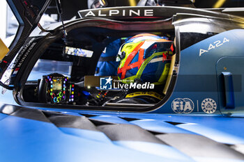 2024-06-09 - VAXIVIERE Matthieu (fra), Alpine Endurance Team, Alpine A424 #36, Hypercar, FIA WEC, portrait during the Free Practice 2 - Test Day of the 2024 24 Hours of Le Mans, 4th round of the 2024 FIA World Endurance Championship, on the Circuit des 24 Heures du Mans, on June 9, 2024 in Le Mans, France - 24 HEURES DU MANS 2024 - FREE PRACTICE 2 - TEST DAY - ENDURANCE - MOTORS