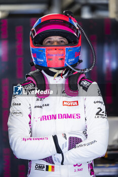 2024-06-09 - BOVY Sarah (bel), Iron Dames, Lamborghini Huracan GT3 Evo2 #85, LM GT3, FIA WEC, portrait during the Free Practice 2 - Test Day of the 2024 24 Hours of Le Mans, 4th round of the 2024 FIA World Endurance Championship, on the Circuit des 24 Heures du Mans, on June 9, 2024 in Le Mans, France - 24 HEURES DU MANS 2024 - FREE PRACTICE 2 - TEST DAY - ENDURANCE - MOTORS