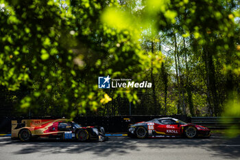 2024-06-09 - 66 PETROBELLI Giacomo (ita), TEN VOORDE Larry (nld), YOLUC Salih (tur), JMW Motorsport, Ferrari 296 LMGT3 #66, LM GT3, action during the Free Practice 2 - Test Day of the 2024 24 Hours of Le Mans, 4th round of the 2024 FIA World Endurance Championship, on the Circuit des 24 Heures du Mans, on June 9, 2024 in Le Mans, France - 24 HEURES DU MANS 2024 - FREE PRACTICE 2 - TEST DAY - ENDURANCE - MOTORS