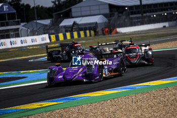 2024-06-09 - 14 HYETT PJ (usa), DELETRAZ Louis (swi), QUINN Alex (gbr), AO by TF, Oreca 07 - Gibson #14, LMP2 PRO/AM, action during the Free Practice 2 - Test Day of the 2024 24 Hours of Le Mans, 4th round of the 2024 FIA World Endurance Championship, on the Circuit des 24 Heures du Mans, on June 9, 2024 in Le Mans, France - 24 HEURES DU MANS 2024 - FREE PRACTICE 2 - TEST DAY - ENDURANCE - MOTORS
