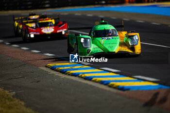 2024-06-09 - 34 SMIECHOWSKI Jakub (pol), LOMKO Vladislav (grd), NOVALAK Clément (fra), Inter Europol Competition, Oreca 07 - Gibson #34, LMP2, action during the Free Practice 2 - Test Day of the 2024 24 Hours of Le Mans, 4th round of the 2024 FIA World Endurance Championship, on the Circuit des 24 Heures du Mans, on June 9, 2024 in Le Mans, France - 24 HEURES DU MANS 2024 - FREE PRACTICE 2 - TEST DAY - ENDURANCE - MOTORS