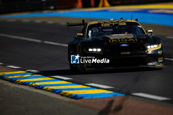 2024-06-09 - 88 OLSEN Dennis (dnk), PEDERSEN Mikkel (dnk), RODA Giorgio (ita), Proton Competition, Ford Mustang GT3 #88, LM GT3, FIA WEC, action during the Free Practice 2 - Test Day of the 2024 24 Hours of Le Mans, 4th round of the 2024 FIA World Endurance Championship, on the Circuit des 24 Heures du Mans, on June 9, 2024 in Le Mans, France - 24 HEURES DU MANS 2024 - FREE PRACTICE 2 - TEST DAY - ENDURANCE - MOTORS