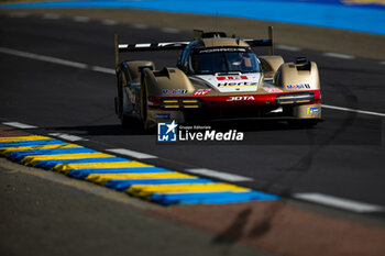 2024-06-09 - 12 STEVENS Will (gbr), ILOTT Callum (gbr), NATO Norman (fra), Hertz Team Jota, Porsche 963 #12, Hypercar, FIA WEC, action during the Free Practice 2 - Test Day of the 2024 24 Hours of Le Mans, 4th round of the 2024 FIA World Endurance Championship, on the Circuit des 24 Heures du Mans, on June 9, 2024 in Le Mans, France - 24 HEURES DU MANS 2024 - FREE PRACTICE 2 - TEST DAY - ENDURANCE - MOTORS