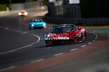 2024-06-09 - 70 IRIBE Brendan (usa), MILLROY Ollie (gar), SCHANDORFF Frederik (dnk), Inception Racing, McLaren 720S LMGT3 Evo, LM GT3, action during the Free Practice 2 - Test Day of the 2024 24 Hours of Le Mans, 4th round of the 2024 FIA World Endurance Championship, on the Circuit des 24 Heures du Mans, on June 9, 2024 in Le Mans, France - 24 HEURES DU MANS 2024 - FREE PRACTICE 2 - TEST DAY - ENDURANCE - MOTORS