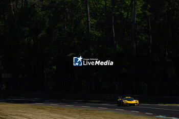2024-06-09 - 81 EASTWOOD Charlie (irl), ANDRADE Rui (ang), VAN ROMPUY Tom (bel), TF Sport, Corvette Z06 GT3.R #81, LM GT3, FIA WEC, action during the Free Practice 2 - Test Day of the 2024 24 Hours of Le Mans, 4th round of the 2024 FIA World Endurance Championship, on the Circuit des 24 Heures du Mans, on June 9, 2024 in Le Mans, France - 24 HEURES DU MANS 2024 - FREE PRACTICE 2 - TEST DAY - ENDURANCE - MOTORS