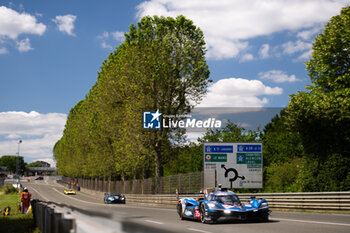 2024-06-09 - 35 MILESI Charles (fra), HABSBURG-Lothringen Ferdinand (aut), CHATIN Paul-Loup (fra), Alpine Endurance Team #35, Alpine A424, Hypercar, FIA WEC, action during the Free Practice 2 - Test Day of the 2024 24 Hours of Le Mans, 4th round of the 2024 FIA World Endurance Championship, on the Circuit des 24 Heures du Mans, on June 9, 2024 in Le Mans, France - 24 HEURES DU MANS 2024 - FREE PRACTICE 2 - TEST DAY - ENDURANCE - MOTORS