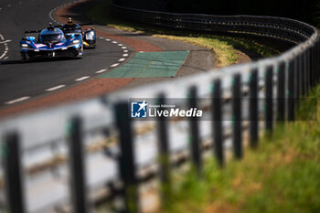 2024-06-09 - 36 VAXIVIERE Matthieu (fra), SCHUMACHER Mick (ger), LAPIERRE Nicolas (fra), Alpine Endurance Team, Alpine A424 #36, Hypercar, FIA WEC, action during the Free Practice 2 - Test Day of the 2024 24 Hours of Le Mans, 4th round of the 2024 FIA World Endurance Championship, on the Circuit des 24 Heures du Mans, on June 9, 2024 in Le Mans, France - 24 HEURES DU MANS 2024 - FREE PRACTICE 2 - TEST DAY - ENDURANCE - MOTORS
