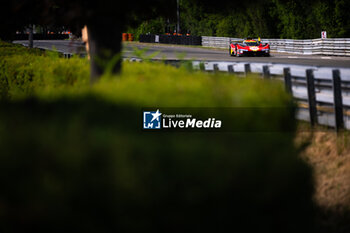 2024-06-09 - 50 FUOCO Antonio (ita), MOLINA Miguel (spa), NIELSEN Nicklas (dnk), Ferrari AF Corse, Ferrari 499P #50, Hypercar, FIA WEC, action during the Free Practice 2 - Test Day of the 2024 24 Hours of Le Mans, 4th round of the 2024 FIA World Endurance Championship, on the Circuit des 24 Heures du Mans, on June 9, 2024 in Le Mans, France - 24 HEURES DU MANS 2024 - FREE PRACTICE 2 - TEST DAY - ENDURANCE - MOTORS