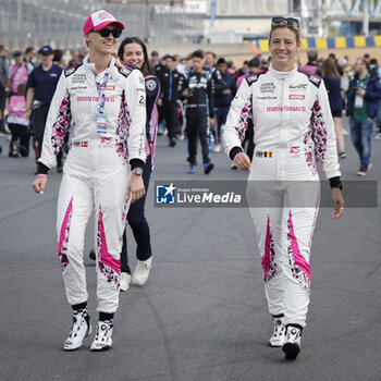 2024-06-11 - GATTING Michelle (dnk), Iron Dames, Lamborghini Huracan GT3 Evo2 #85, LM GT3, FIA WEC, portrait BOVY Sarah (bel), Iron Dames, Lamborghini Huracan GT3 Evo2 #85, LM GT3, FIA WEC, portrait during the 2024 24 Hours of Le Mans, 4th round of the 2024 FIA World Endurance Championship, on the Circuit des 24 Heures du Mans, on June 11, 2024 in Le Mans, France - 24 HEURES DU MANS 2024 - TUESDAY - ENDURANCE - MOTORS