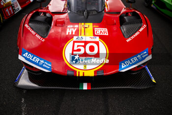 2024-06-11 - 50 FUOCO Antonio (ita), MOLINA Miguel (spa), NIELSEN Nicklas (dnk), Ferrari AF Corse, Ferrari 499P #50, Hypercar, FIA WEC, action during the 2024 24 Hours of Le Mans, 4th round of the 2024 FIA World Endurance Championship, on the Circuit des 24 Heures du Mans, on June 11, 2024 in Le Mans, France - 24 HEURES DU MANS 2024 - TUESDAY - ENDURANCE - MOTORS