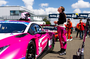 2024-06-12 - MARTIN Célia (ger), Iron Dames, Lamborghini Huracan GT3 Evo2, GT3, #83, portrait during the Road to Le Mans 2024, 3rd round of the 2024 Michelin Le Mans Cup, on the Circuit des 24 Heures du Mans, from June 12 to 15, 2024 in Le Mans, France - AUTO - ROAD TO LE MANS 2024 - ENDURANCE - MOTORS