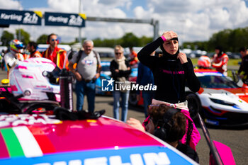 2024-06-12 - MARTIN Célia (ger), Iron Dames, Lamborghini Huracan GT3 Evo2, GT3, #83, portrait during the Road to Le Mans 2024, 3rd round of the 2024 Michelin Le Mans Cup, on the Circuit des 24 Heures du Mans, from June 12 to 15, 2024 in Le Mans, France - AUTO - ROAD TO LE MANS 2024 - ENDURANCE - MOTORS