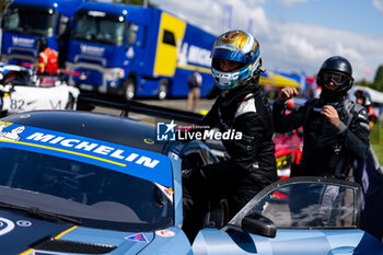 2024-06-12 - 25 PIERBURG Valentin (ger), NEWELL Gray (usa), Heart of Racing by SPS, Mercedes AMG GT3 Evo, GT3, #25, portrait during the Road to Le Mans 2024, 3rd round of the 2024 Michelin Le Mans Cup, on the Circuit des 24 Heures du Mans, from June 12 to 15, 2024 in Le Mans, France - AUTO - ROAD TO LE MANS 2024 - ENDURANCE - MOTORS