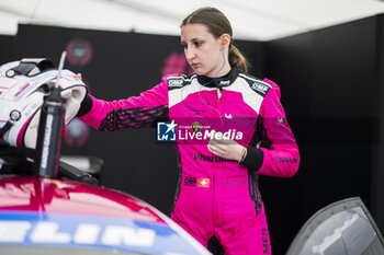 2024-06-12 - GAILLARD Karen (swi), Iron Dames, Lamborghini Huracan GT3 Evo2, GT3, #83, portrait during the Road to Le Mans 2024, 3rd round of the 2024 Michelin Le Mans Cup, on the Circuit des 24 Heures du Mans, from June 12 to 15, 2024 in Le Mans, France - AUTO - ROAD TO LE MANS 2024 - ENDURANCE - MOTORS