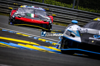 2024-06-12 - 80 FORGIONE Gino-Generoso (swi), RUGOLO Michele (ita), AF Corse, Ferrari 296 GT3, GT3, #80, action during the Road to Le Mans 2024, 3rd round of the 2024 Michelin Le Mans Cup, on the Circuit des 24 Heures du Mans, from June 12 to 15, 2024 in Le Mans, France - AUTO - ROAD TO LE MANS 2024 - ENDURANCE - MOTORS