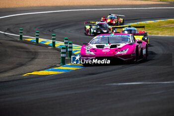 2024-06-12 - 83 MARTIN Célia (ger), GAILLARD Karen (swi), Iron Dames, Lamborghini Huracan GT3 Evo2, GT3, #83, action during the Road to Le Mans 2024, 3rd round of the 2024 Michelin Le Mans Cup, on the Circuit des 24 Heures du Mans, from June 12 to 15, 2024 in Le Mans, France - AUTO - ROAD TO LE MANS 2024 - ENDURANCE - MOTORS