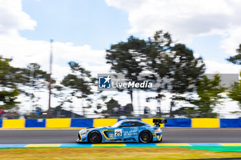 2024-06-12 - 25 PIERBURG Valentin (ger), NEWELL Gray (usa), Heart of Racing by SPS, Mercedes AMG GT3 Evo, GT3, #25, action during the Road to Le Mans 2024, 3rd round of the 2024 Michelin Le Mans Cup, on the Circuit des 24 Heures du Mans, from June 12 to 15, 2024 in Le Mans, France - AUTO - ROAD TO LE MANS 2024 - ENDURANCE - MOTORS