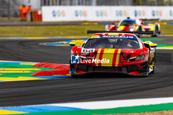 2024-06-12 - 88 TOLEDO Custodio (bra), AGOSTINI Ricciardo (ita), AF Corse, Ferrari 296 GT3, GT3, #88, action during the Road to Le Mans 2024, 3rd round of the 2024 Michelin Le Mans Cup, on the Circuit des 24 Heures du Mans, from June 12 to 15, 2024 in Le Mans, France - AUTO - ROAD TO LE MANS 2024 - ENDURANCE - MOTORS