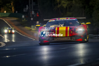 2024-06-12 - 88 TOLEDO Custodio (bra), AGOSTINI Ricciardo (ita), AF Corse, Ferrari 296 GT3, GT3, #88, action during the Road to Le Mans 2024, 3rd round of the 2024 Michelin Le Mans Cup, on the Circuit des 24 Heures du Mans, from June 12 to 15, 2024 in Le Mans, France - AUTO - ROAD TO LE MANS 2024 - ENDURANCE - MOTORS