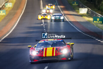 2024-06-12 - 88 TOLEDO Custodio (bra), AGOSTINI Ricciardo (ita), AF Corse, Ferrari 296 GT3, GT3, #88, action during the Road to Le Mans 2024, 3rd round of the 2024 Michelin Le Mans Cup, on the Circuit des 24 Heures du Mans, from June 12 to 15, 2024 in Le Mans, France - AUTO - ROAD TO LE MANS 2024 - ENDURANCE - MOTORS