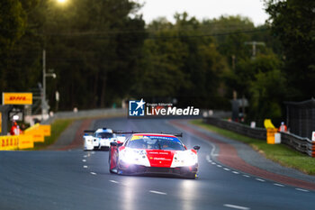 2024-06-12 - 57 FIDANI Orly (can), KERN Lars (ger), Kessel Racing, Ferrari 296 GT3, GT3, #57, action during the Road to Le Mans 2024, 3rd round of the 2024 Michelin Le Mans Cup, on the Circuit des 24 Heures du Mans, from June 12 to 15, 2024 in Le Mans, France - AUTO - ROAD TO LE MANS 2024 - ENDURANCE - MOTORS