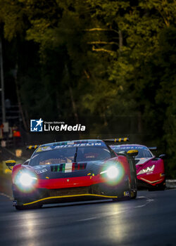 2024-06-12 - 80 FORGIONE Gino-Generoso (swi), RUGOLO Michele (ita), AF Corse, Ferrari 296 GT3, GT3, #80, action during the Road to Le Mans 2024, 3rd round of the 2024 Michelin Le Mans Cup, on the Circuit des 24 Heures du Mans, from June 12 to 15, 2024 in Le Mans, France - AUTO - ROAD TO LE MANS 2024 - ENDURANCE - MOTORS