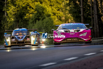 2024-06-12 - 83 MARTIN Célia (ger), GAILLARD Karen (swi), Iron Dames, Lamborghini Huracan GT3 Evo2, GT3, #83, action during the Road to Le Mans 2024, 3rd round of the 2024 Michelin Le Mans Cup, on the Circuit des 24 Heures du Mans, from June 12 to 15, 2024 in Le Mans, France - AUTO - ROAD TO LE MANS 2024 - ENDURANCE - MOTORS