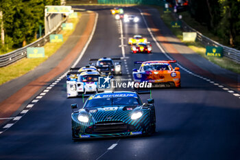 2024-06-12 - 91 BOVET Claude (gbr), McDONALD David (gbr), Blackthorn, Aston Martin Vantage GT3 Evo, GT3, #91, action during the Road to Le Mans 2024, 3rd round of the 2024 Michelin Le Mans Cup, on the Circuit des 24 Heures du Mans, from June 12 to 15, 2024 in Le Mans, France - AUTO - ROAD TO LE MANS 2024 - ENDURANCE - MOTORS