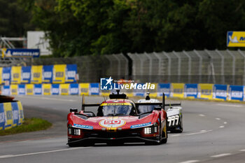 2024-06-12 - 50 FUOCO Antonio (ita), MOLINA Miguel (spa), NIELSEN Nicklas (dnk), Ferrari AF Corse, Ferrari 499P #50, Hypercar, FIA WEC, action during the 2024 24 Hours of Le Mans, 4th round of the 2024 FIA World Endurance Championship, on the Circuit des 24 Heures du Mans, on June 12, 2024 in Le Mans, France - 24 HEURES DU MANS 2024 - WEDNESDAY - ENDURANCE - MOTORS