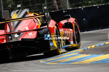 2024-06-12 - 50 FUOCO Antonio (ita), MOLINA Miguel (spa), NIELSEN Nicklas (dnk), Ferrari AF Corse, Ferrari 499P #50, Hypercar, FIA WEC, action during the 2024 24 Hours of Le Mans, 4th round of the 2024 FIA World Endurance Championship, on the Circuit des 24 Heures du Mans, on June 12, 2024 in Le Mans, France - 24 HEURES DU MANS 2024 - WEDNESDAY - ENDURANCE - MOTORS