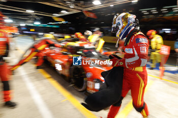 2024-06-12 - PIER GUIDI Alessandro (ita), Ferrari AF Corse, Ferrari 499P #51, Hypercar, FIA WEC, portrait during the 2024 24 Hours of Le Mans, 4th round of the 2024 FIA World Endurance Championship, on the Circuit des 24 Heures du Mans, on June 12, 2024 in Le Mans, France - 24 HEURES DU MANS 2024 - WEDNESDAY - ENDURANCE - MOTORS