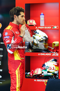 2024-06-12 - GIOVINAZZI Antonio (ita), Ferrari AF Corse, Ferrari 499P #51, Hypercar, FIA WEC, portrait during the 2024 24 Hours of Le Mans, 4th round of the 2024 FIA World Endurance Championship, on the Circuit des 24 Heures du Mans, on June 12, 2024 in Le Mans, France - 24 HEURES DU MANS 2024 - WEDNESDAY - ENDURANCE - MOTORS