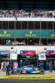 2024-06-12 - 36 VAXIVIERE Matthieu (fra), SCHUMACHER Mick (ger), LAPIERRE Nicolas (fra), Alpine Endurance Team, Alpine A424 #36, Hypercar, FIA WEC, action during the Wednesday Qualifying session of the 2024 24 Hours of Le Mans, 4th round of the 2024 FIA World Endurance Championship, on the Circuit des 24 Heures du Mans, on June 12, 2024 in Le Mans, France - 24 HEURES DU MANS 2024 - WEDNESDAY - QUALIFYING - ENDURANCE - MOTORS