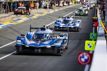 2024-06-12 - 36 VAXIVIERE Matthieu (fra), SCHUMACHER Mick (ger), LAPIERRE Nicolas (fra), Alpine Endurance Team, Alpine A424 #36, Hypercar, FIA WEC, action during the Wednesday Qualifying session of the 2024 24 Hours of Le Mans, 4th round of the 2024 FIA World Endurance Championship, on the Circuit des 24 Heures du Mans, on June 12, 2024 in Le Mans, France - 24 HEURES DU MANS 2024 - WEDNESDAY - QUALIFYING - ENDURANCE - MOTORS