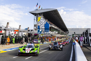 2024-06-12 - 19 GROSJEAN Romain (fra), CALDARELLI Andrea (ita), CAIROLI Matteo (ita), Lamborghini Iron Lynx, Lamborghini SC63 #19, Hypercar, action during the Wednesday Qualifying session of the 2024 24 Hours of Le Mans, 4th round of the 2024 FIA World Endurance Championship, on the Circuit des 24 Heures du Mans, on June 12, 2024 in Le Mans, France - 24 HEURES DU MANS 2024 - WEDNESDAY - QUALIFYING - ENDURANCE - MOTORS