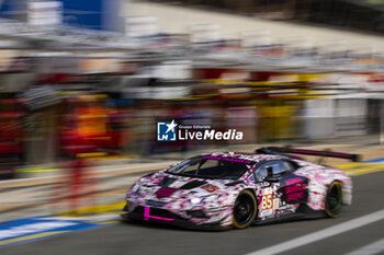 2024-06-12 - 85 BOVY Sarah (bel), FREY Rahel (swi), GATTING Michelle (dnk), Iron Dames, Lamborghini Huracan GT3 Evo2 #85, LM GT3, FIA WEC, action during the Wednesday Qualifying session of the 2024 24 Hours of Le Mans, 4th round of the 2024 FIA World Endurance Championship, on the Circuit des 24 Heures du Mans, on June 12, 2024 in Le Mans, France - 24 HEURES DU MANS 2024 - WEDNESDAY - QUALIFYING - ENDURANCE - MOTORS