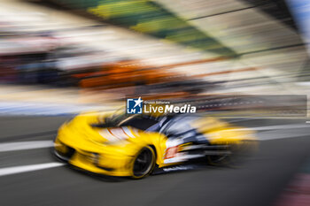 2024-06-12 - 81 EASTWOOD Charlie (irl), ANDRADE Rui (ang), VAN ROMPUY Tom (bel), TF Sport, Corvette Z06 GT3.R #81, LM GT3, FIA WEC, action during the Wednesday Qualifying session of the 2024 24 Hours of Le Mans, 4th round of the 2024 FIA World Endurance Championship, on the Circuit des 24 Heures du Mans, on June 12, 2024 in Le Mans, France - 24 HEURES DU MANS 2024 - WEDNESDAY - QUALIFYING - ENDURANCE - MOTORS