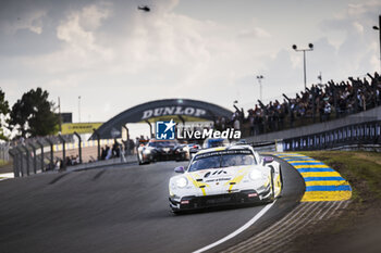 2024-06-12 - 92 MALYKHIN Aliaksandr (kna), STURM Joel (ger), BACHLER Klaus (aut), Manthey Purerxcing, Porsche 911 GT3 R #91, LM GT3, FIA WEC, action during the Wednesday Qualifying session of the 2024 24 Hours of Le Mans, 4th round of the 2024 FIA World Endurance Championship, on the Circuit des 24 Heures du Mans, on June 12, 2024 in Le Mans, France - 24 HEURES DU MANS 2024 - WEDNESDAY - QUALIFYING - ENDURANCE - MOTORS