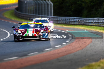 2024-06-12 - 155 LAURSEN Johnny (dnk), LAURSEN Conrad (dnk), TAYLOR Jordan (usa), Spirit of Race, Ferrari 296 LMGT3 #155, LM GT3, action during the Wednesday Qualifying session of the 2024 24 Hours of Le Mans, 4th round of the 2024 FIA World Endurance Championship, on the Circuit des 24 Heures du Mans, on June 12, 2024 in Le Mans, France - 24 HEURES DU MANS 2024 - WEDNESDAY - QUALIFYING - ENDURANCE - MOTORS