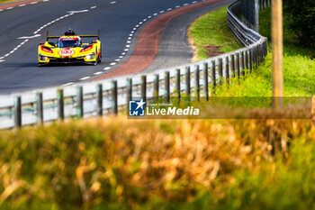 2024-06-12 - 83 KUBICA Robert (pol), SHWARTZMAN Robert (isr), YE Yifei (chn), AF Corse, Ferrari 499P #83, Hypercar, FIA WEC, action during the Wednesday Qualifying session of the 2024 24 Hours of Le Mans, 4th round of the 2024 FIA World Endurance Championship, on the Circuit des 24 Heures du Mans, on June 12, 2024 in Le Mans, France - 24 HEURES DU MANS 2024 - WEDNESDAY - QUALIFYING - ENDURANCE - MOTORS