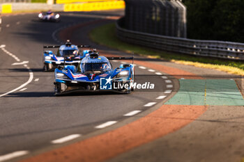 2024-06-12 - 35 MILESI Charles (fra), HABSBURG-Lothringen Ferdinand (aut), CHATIN Paul-Loup (fra), Alpine Endurance Team #35, Alpine A424, Hypercar, FIA WEC, action during the Wednesday Qualifying session of the 2024 24 Hours of Le Mans, 4th round of the 2024 FIA World Endurance Championship, on the Circuit des 24 Heures du Mans, on June 12, 2024 in Le Mans, France - 24 HEURES DU MANS 2024 - WEDNESDAY - QUALIFYING - ENDURANCE - MOTORS